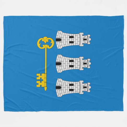 Flagge von Havanna, Kuba-Fleece-Blanket Fleecedecke (Vorderseite (Horizontal))