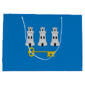 Flagge von Havanna, Kuba Große Geschenktasche Geschenktüte (Rückseite)