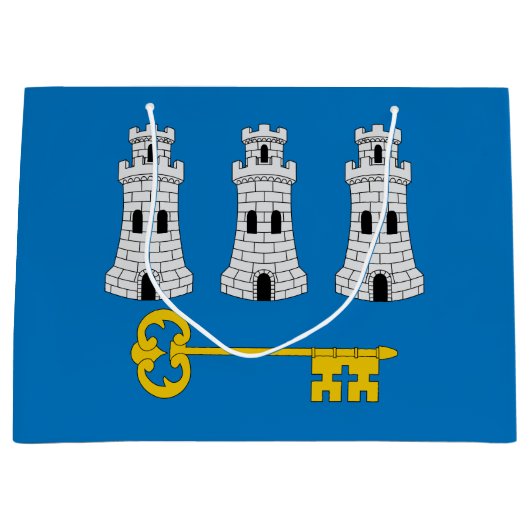 Flagge von Havanna, Kuba Große Geschenktasche Große Geschenktüte (Vorderseite)