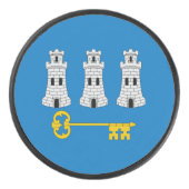 Flagge von Havanna, Kuba Hockey Puck (Vorderseite)