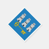 Flagge von Havanna, Kuba Napkins Serviette (Ecke)