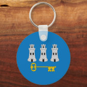 Flagge von Havanna, Kuba-Schlüsselanhänger Schlüsselanhänger (Vorderseite)