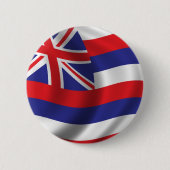 Flagge von Hawaii Button (Vorderseite)