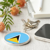 Flagge von Heiliger Lucia Schlüsselanhänger (Seite)