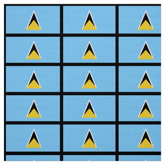 Flagge von Heiliger Lucia Stoff (Muster)