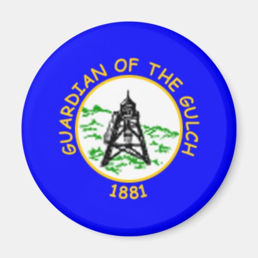 Flagge von Helena, Montana Magnet (Vorne)