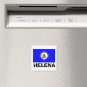 Flagge von Helena, Montana Magnet (In Situ (Geschirrspüler))