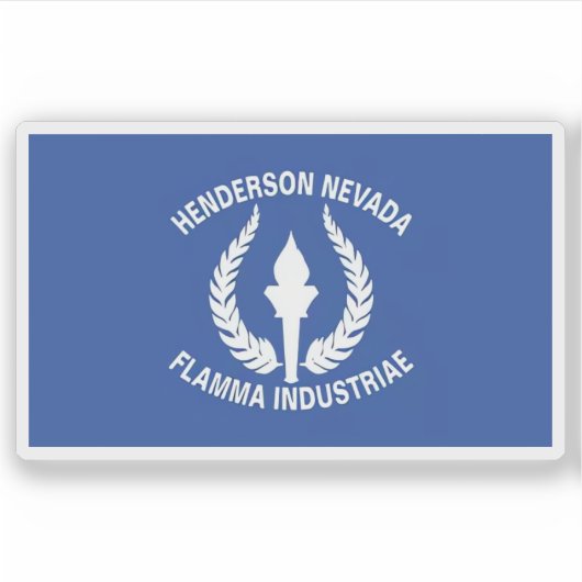Flagge von Henderson, Nevada, USA Aufkleber (Vorderseite)