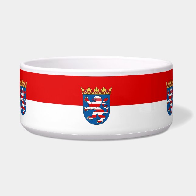 Flagge von Hesse Bowl Napf (Vorderseite)