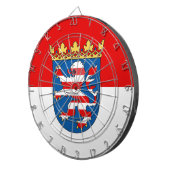 Flagge von Hesse Dartboard Dartscheibe (Vorderseite rechts)