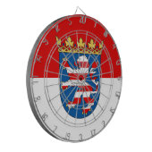 Flagge von Hesse Dartboard Dartscheibe (Vorderseite Links)