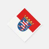 Flagge von Hessen Papier Servietten (Ecke)