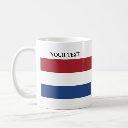 Flagge von Holland Kaffeetasse (Links)
