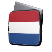 Flagge von Holland Laptopschutzhülle (Vorderseite Links)