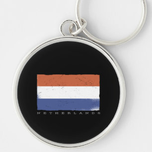 Flagge von Holland mit niederländischem Text Schlüsselanhänger
