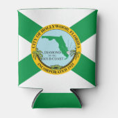 Flagge von Hollywood, Florida Dosenkühler (Vorderseite)