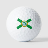 Flagge von Hollywood, Florida Golfball (Vorderseite)