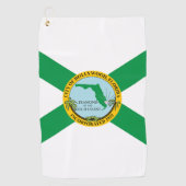 Flagge von Hollywood, Florida Golfhandtuch (Vorderseite)