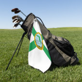 Flagge von Hollywood, Florida Golfhandtuch (Gras)