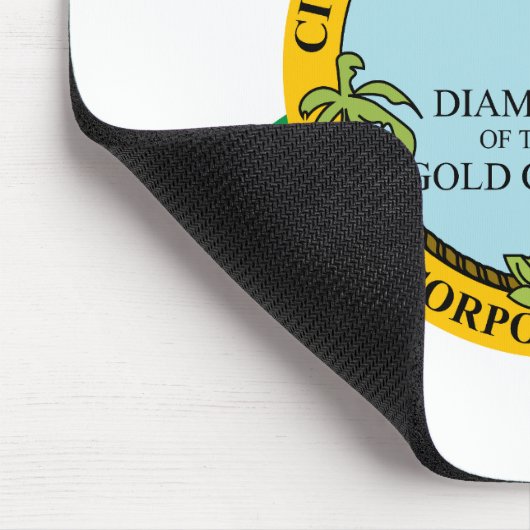 Flagge von Hollywood, Florida Mousepad (Ecke)