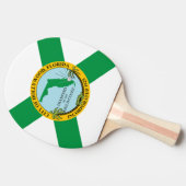 Flagge von Hollywood, Florida Tischtennis Schläger (Seitenansicht)