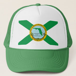 Flagge von Hollywood, Florida Truckerkappe
