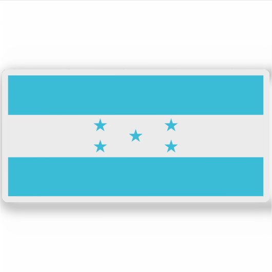 Flagge von Honduras Aufkleber (Vorderseite)