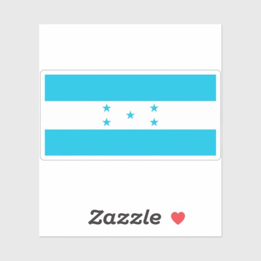 Flagge von Honduras Aufkleber (Blatt)