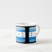 Flagge von Honduras Espressotasse (Vorderseite Rechts)