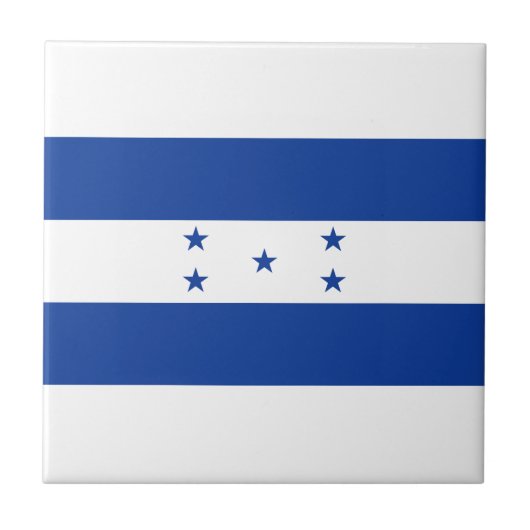 Flagge von Honduras Fliese (Vorderseite)