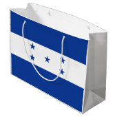 Flagge von Honduras Große Geschenktüte (Rückseite Schrägansicht)