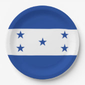 Flagge von Honduras Pappteller (Vorderseite)