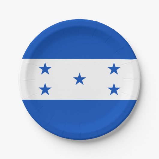 Flagge von Honduras Plate Pappteller (Vorderseite)