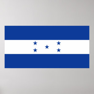 Flagge von Honduras Poster