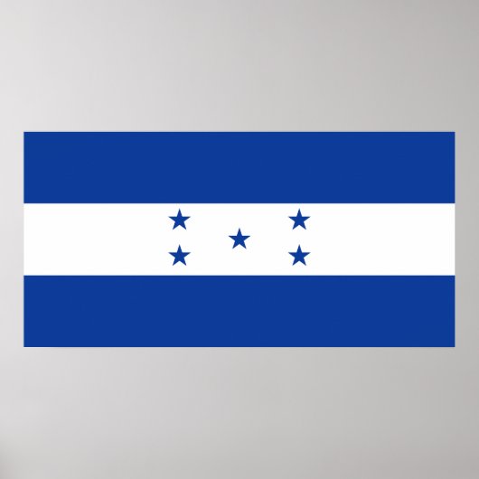 Flagge von Honduras Poster (Vorne)