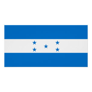 Flagge von Honduras Poster