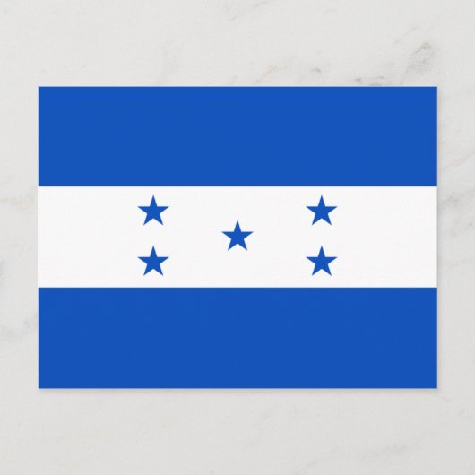 Flagge von Honduras Postkarte (Vorderseite)