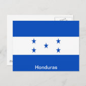 Flagge von Honduras Postkarte (Vorne/Hinten)