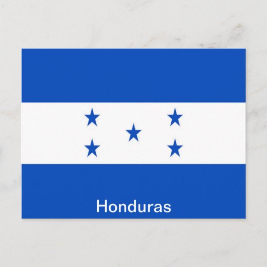 Flagge von Honduras Postkarte (Vorderseite)
