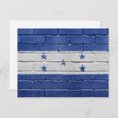 Flagge von Honduras Postkarte (Vorne/Hinten)