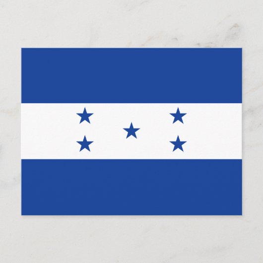 Flagge von Honduras Postkarte (Vorderseite)