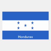 Flagge von Honduras Rechteckiger Aufkleber (Vorderseite)