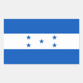 Flagge von Honduras Rechteckiger Aufkleber (Vorderseite)