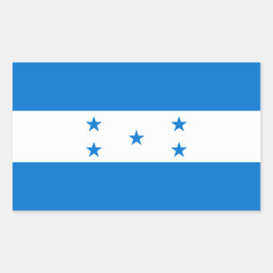 Flagge von Honduras Rechteckiger Aufkleber