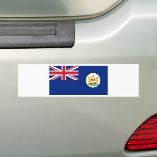 Flagge von Hong Kong 英屬香港 (1959 - 1997) Autoaufkleber (Auf Auto)