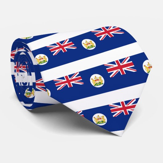 Flagge von Hong Kong 英屬香港 (1959 - 1997) Krawatte (Gerollt)