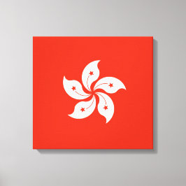 Flagge von Hong Kong Canvas Print Leinwanddruck
