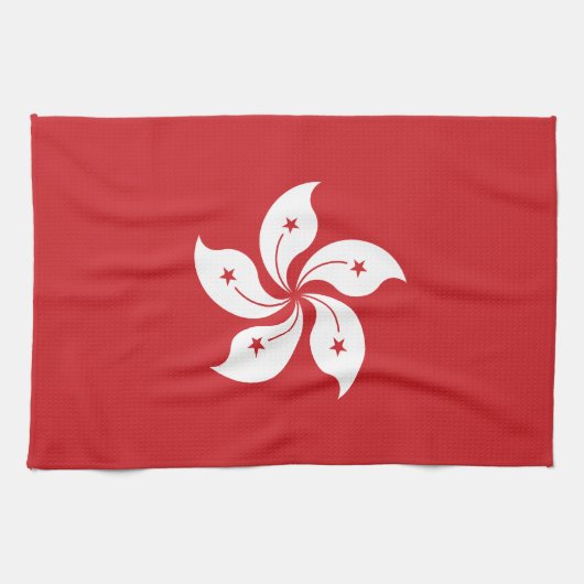 Flagge von Hong Kong Küchentuch (Horizontal)