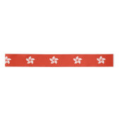 Flagge von Hong Kong Satin Ribbon Satinband (Vorderseite)