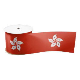 Flagge von Hong Kong Satin Ribbon Satinband
